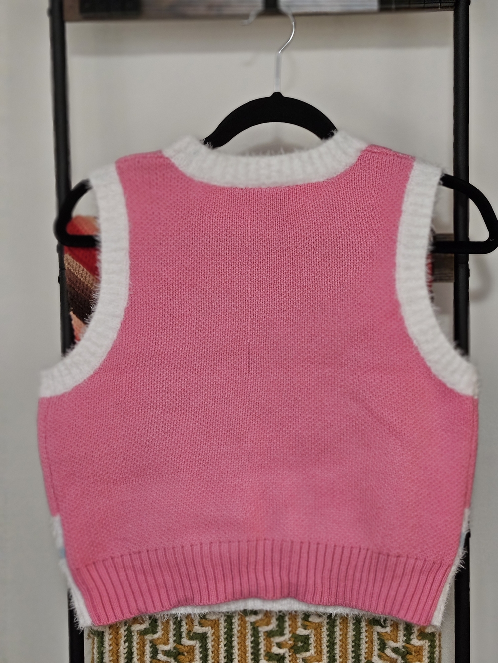 Strawberry Shortcake Pink V-Neck Sweater Vest - Picture 4 of 4